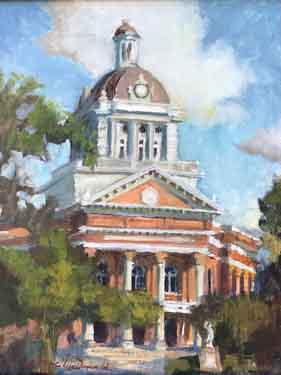 painting Morgan County Courthouse